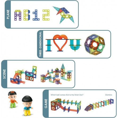49pcs Magnetic Building Blocks with Lights (STEM)