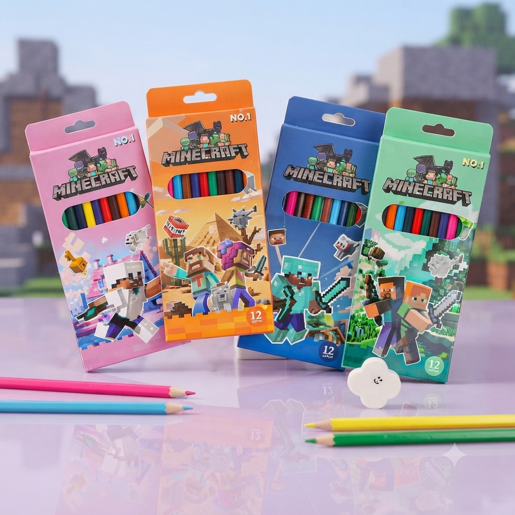 Minecraft - 12pcs Color Pencils