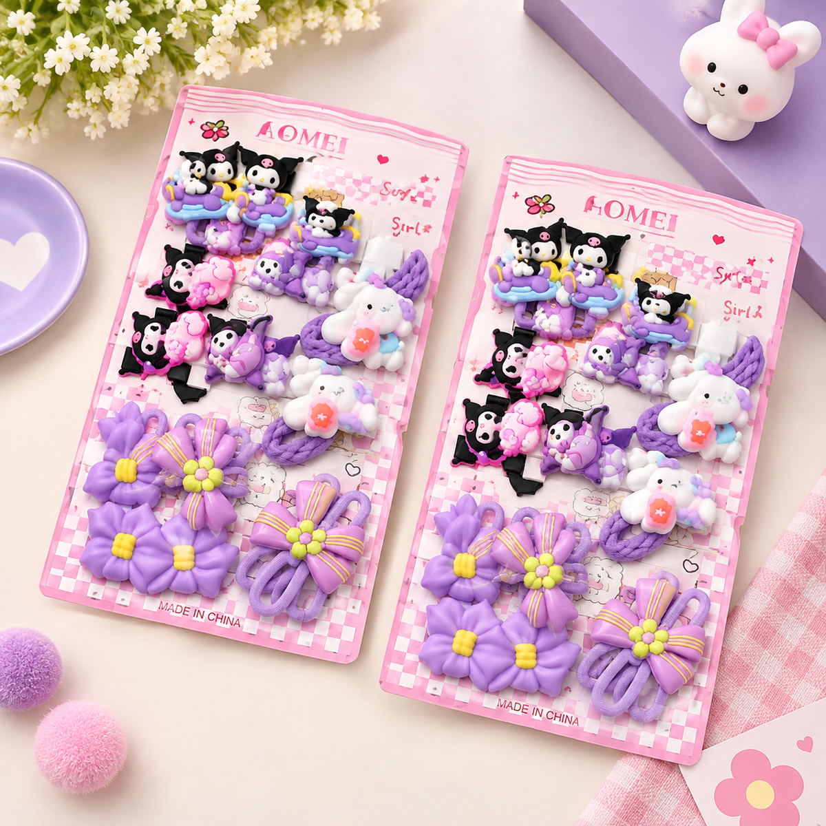 Kuromi Cute Hairpins Set | 12pcs