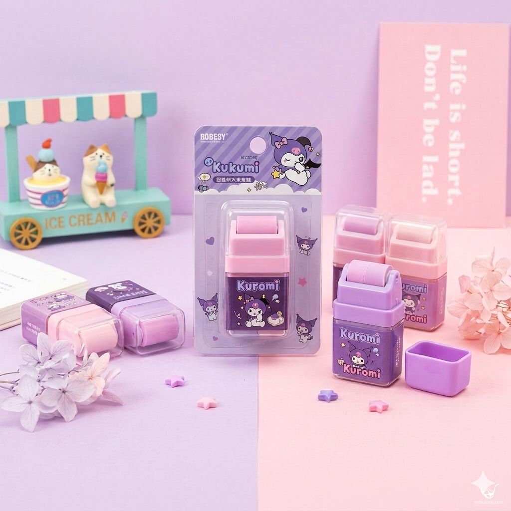 Kuromi Roller Eraser | 1pcs