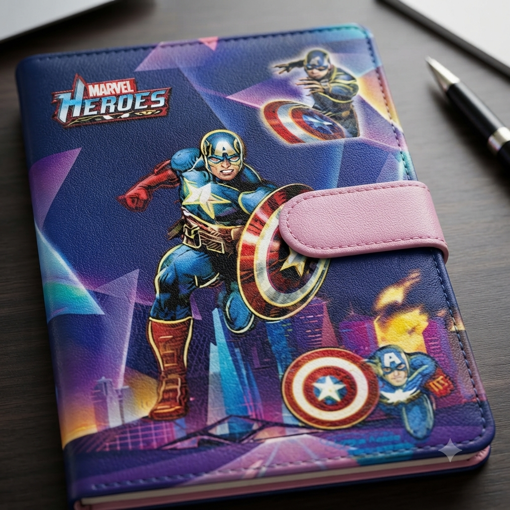 Avengers Snap Lock Notebook