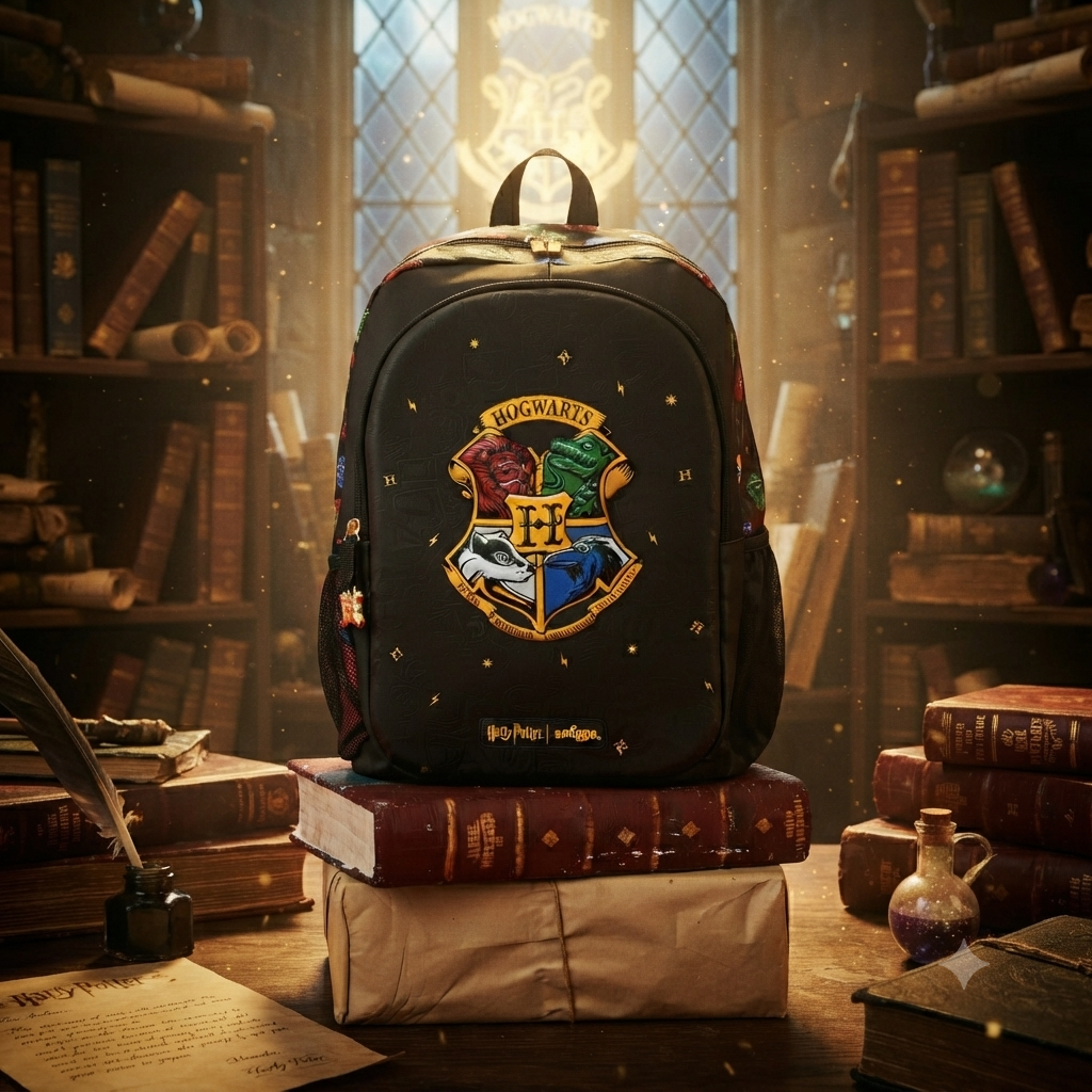 Harry Potter Black - Smiggle 16” Premium Backpack