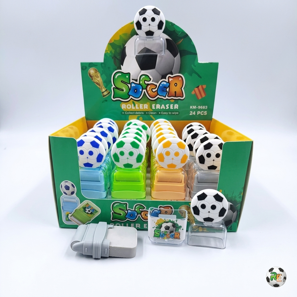 Football Eraser with Roller | 1pcs