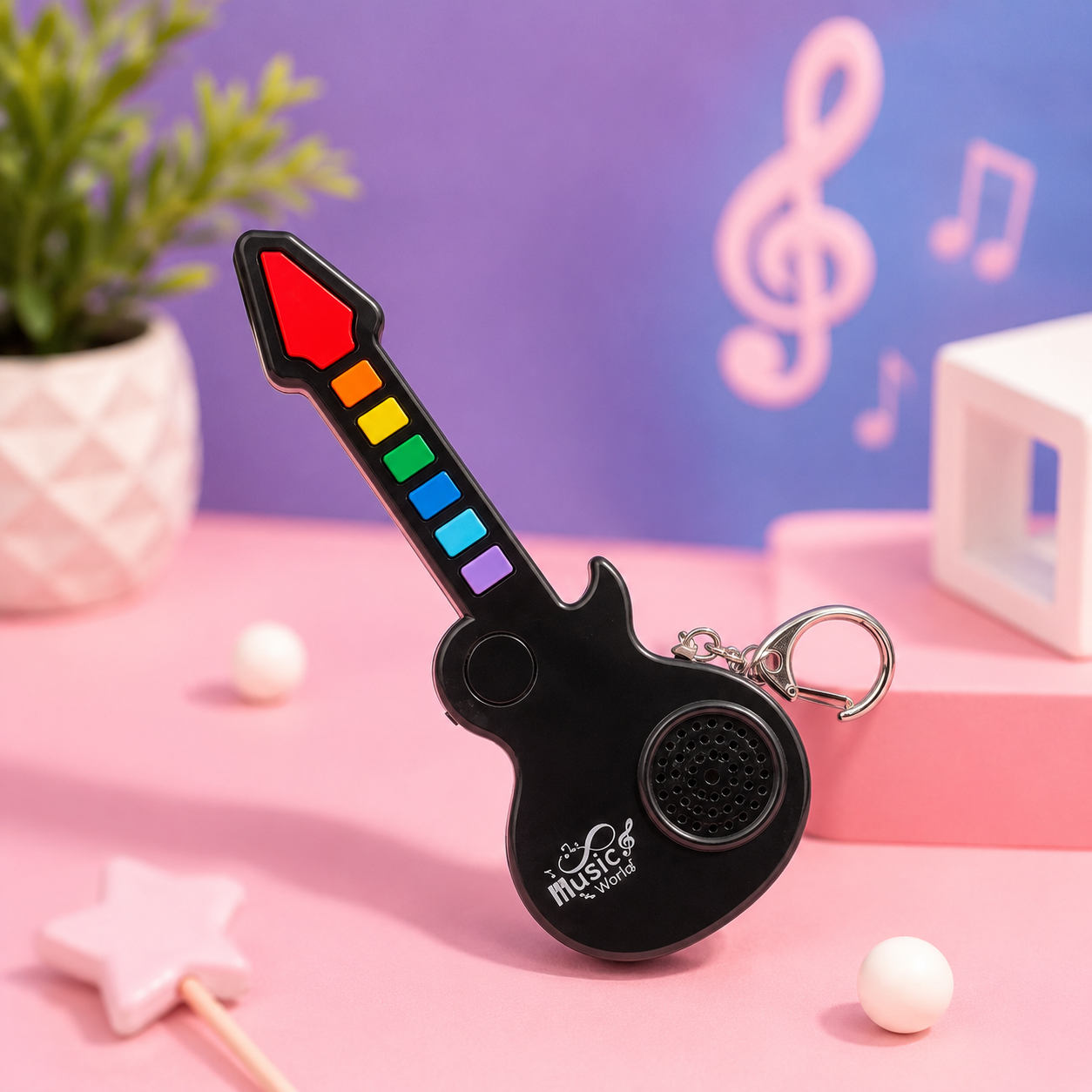 Mini Music- Roll up Guitar Keychain