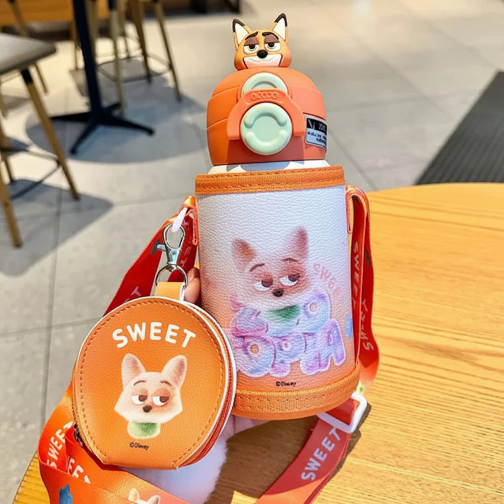 Zootopia - Premium Sipper | 2 Cap With Cover