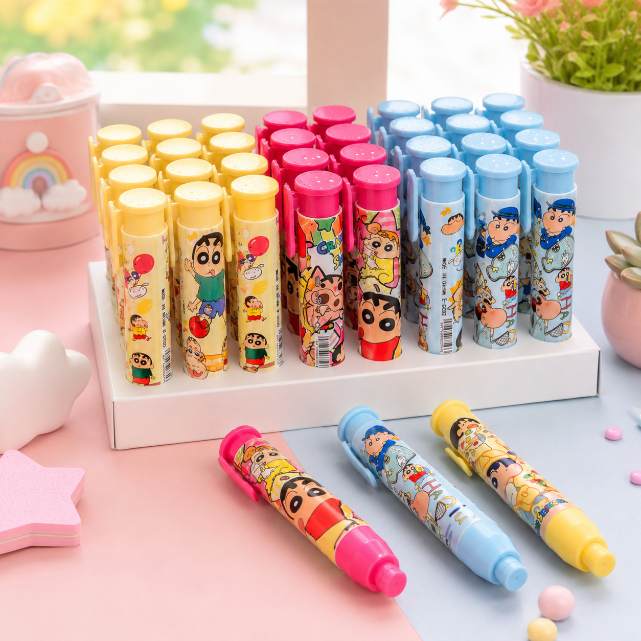 Shinchan Push Eraser