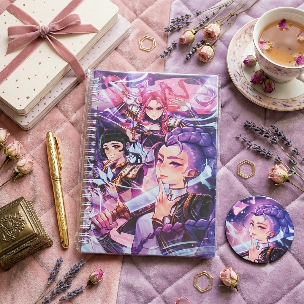 K-Pop - Demon Hunter Sparkle Big Notebook