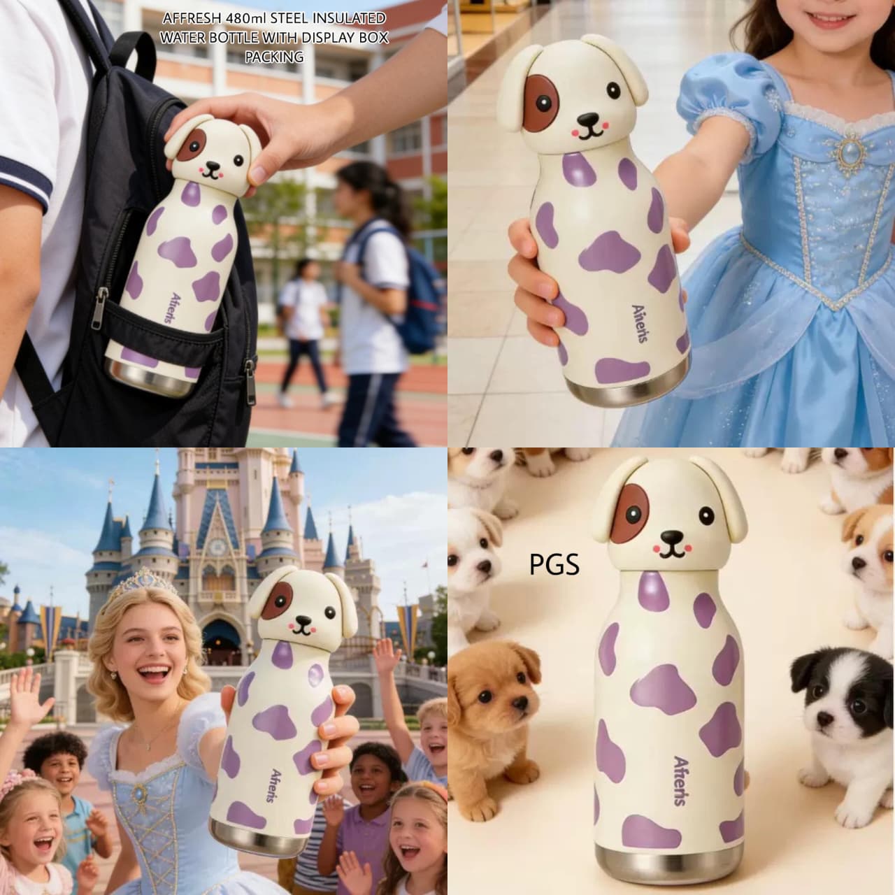 Afresh - Dog Insulated 3D Bottle