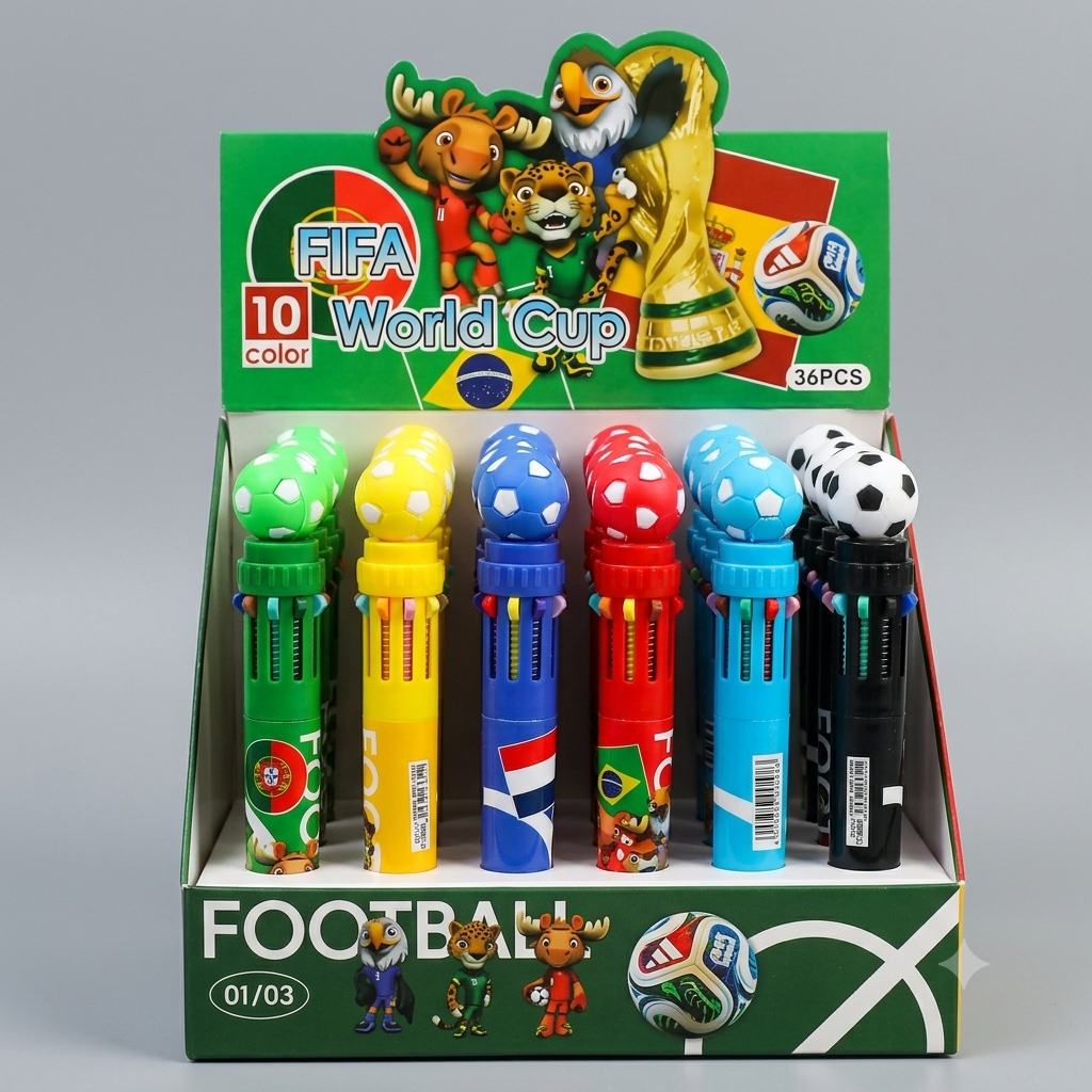 Football - FIFA World Cup| 10 in 1 Color Pen