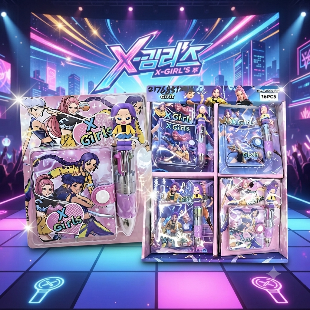 K-Pop - X-Girls - Mini Diary with Pen