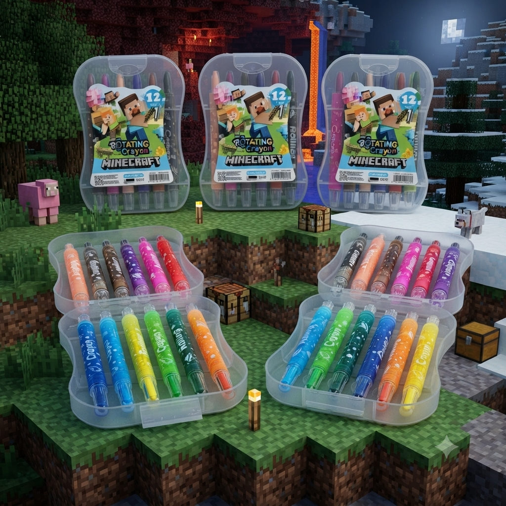 Minecraft Rotating Crayons
