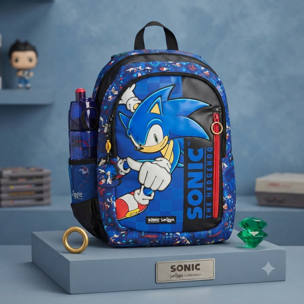Sonic - Smiggle 16” Premium Backpack