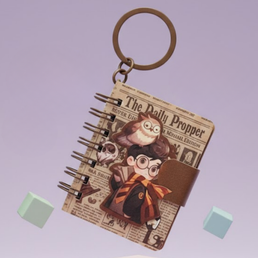 Harry Potter - Mini Spiral Pocket Diary Keychain