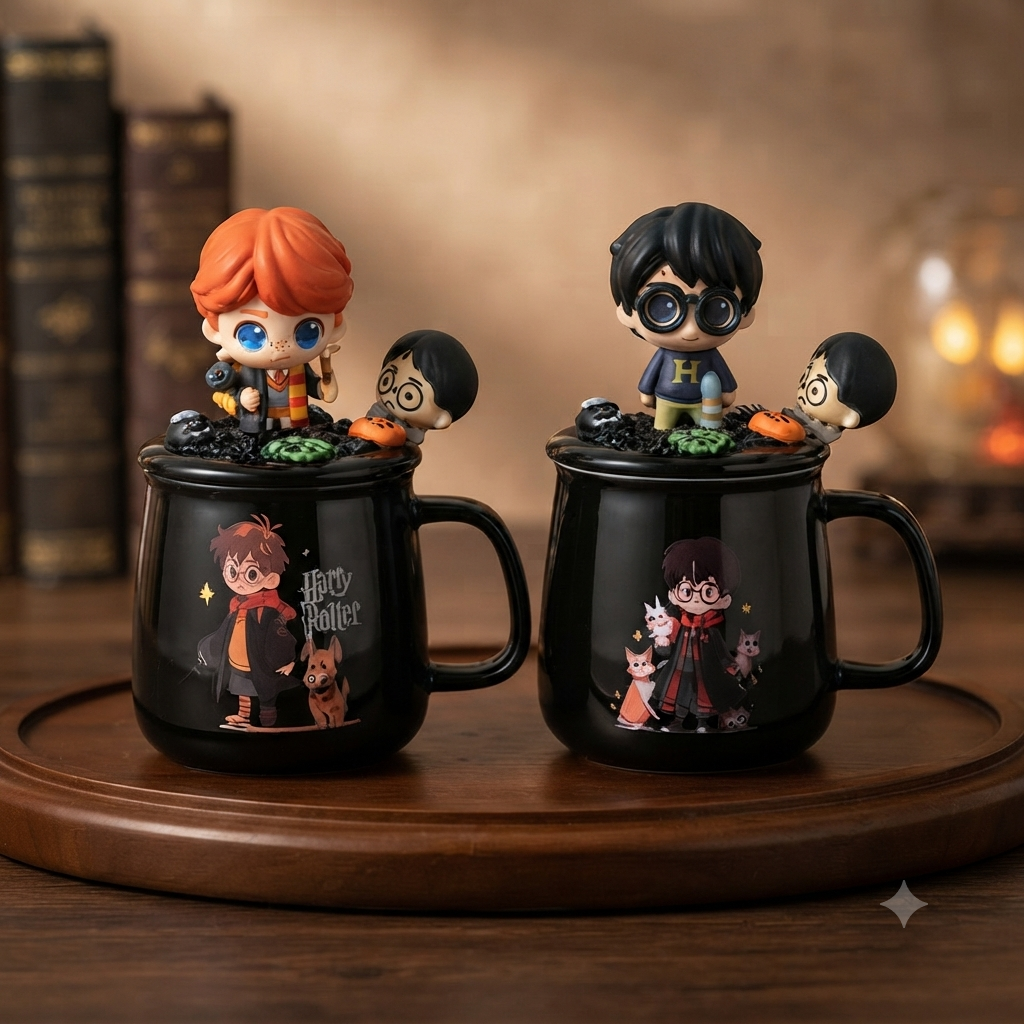 Harry Potter - Ceramic Mug with 3D figure Lid