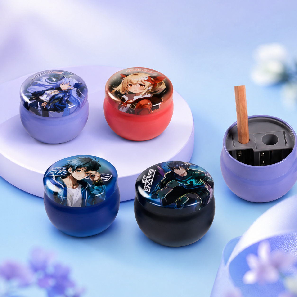 Anime - Double Hole Metal Sharpener