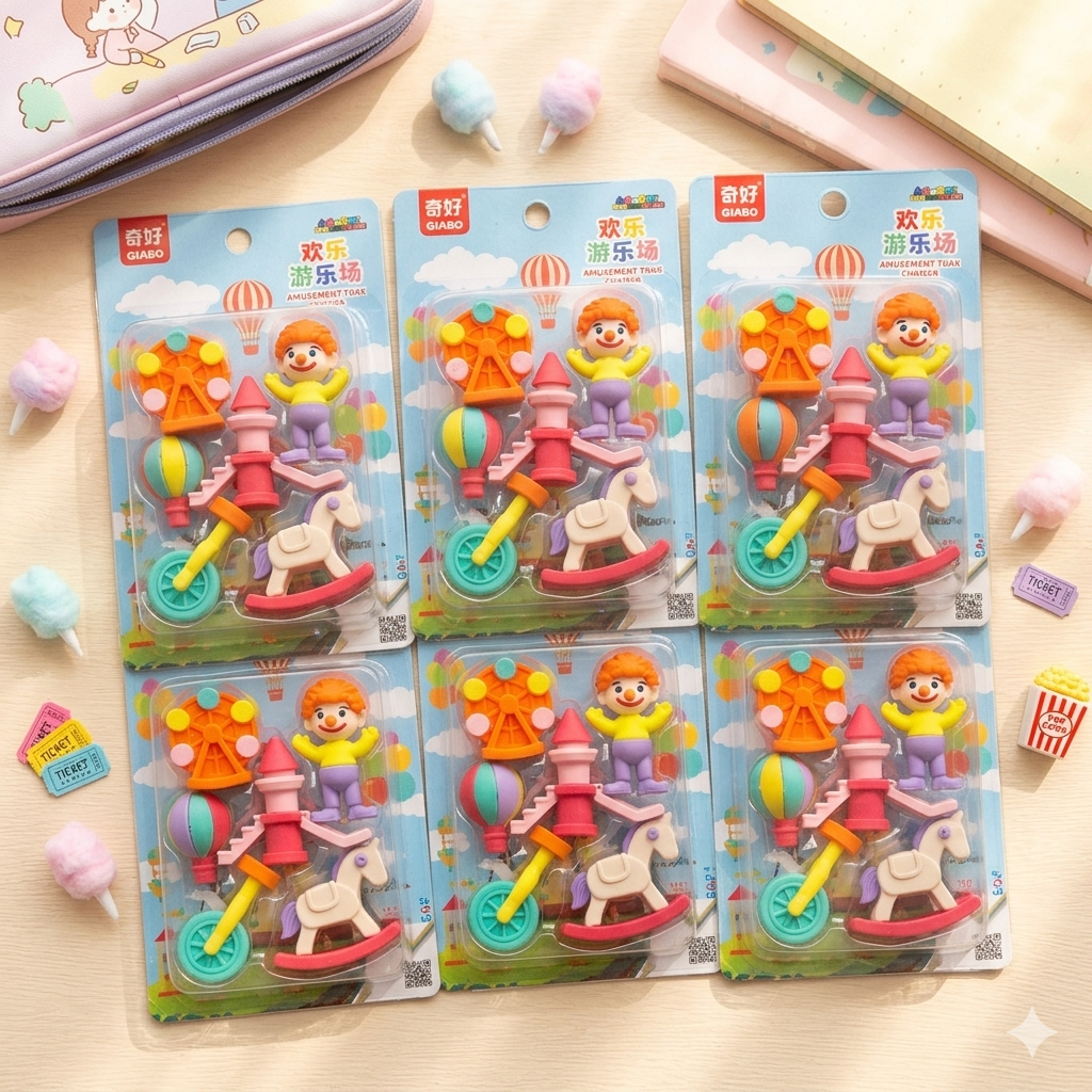 DIY Erasers - Amusement Park