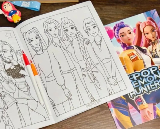 K-pop - Demon Hunters - Big Colouring Book