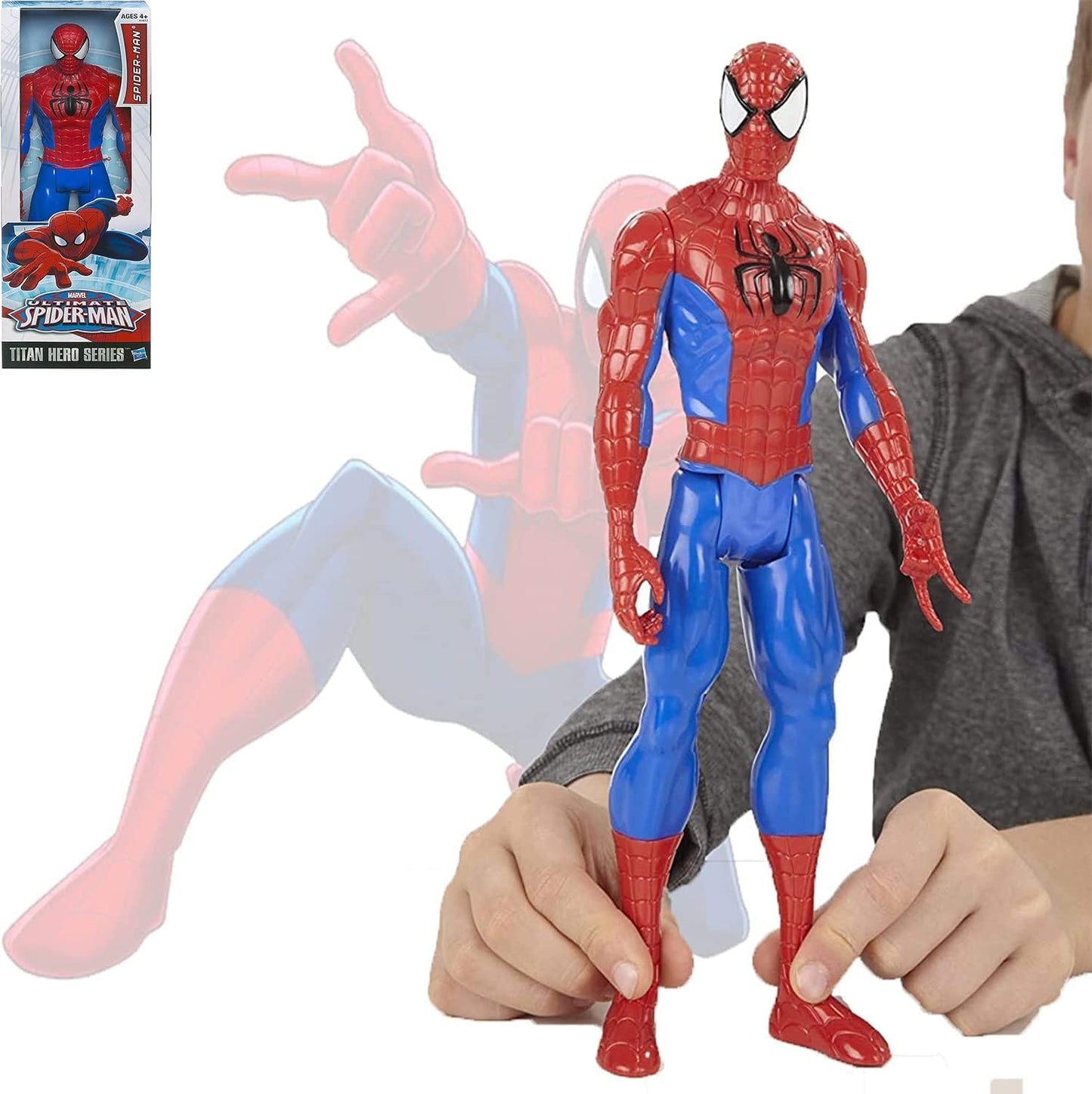 Spider-Man - 12" Action Figure | Light & Sound | Titan Hero Series