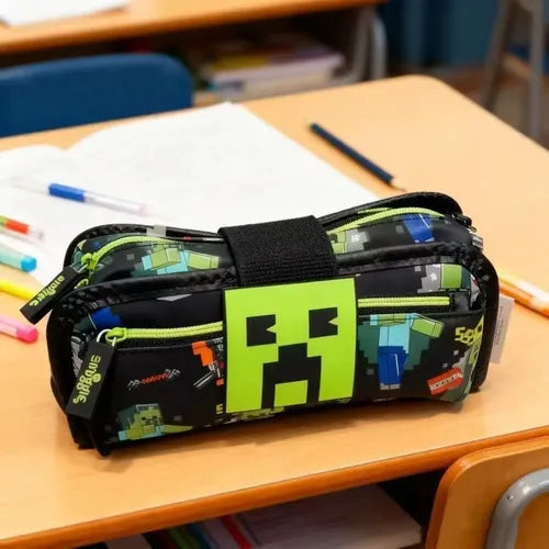 Minecraft x Smiggle - Double Layer Pencil Case