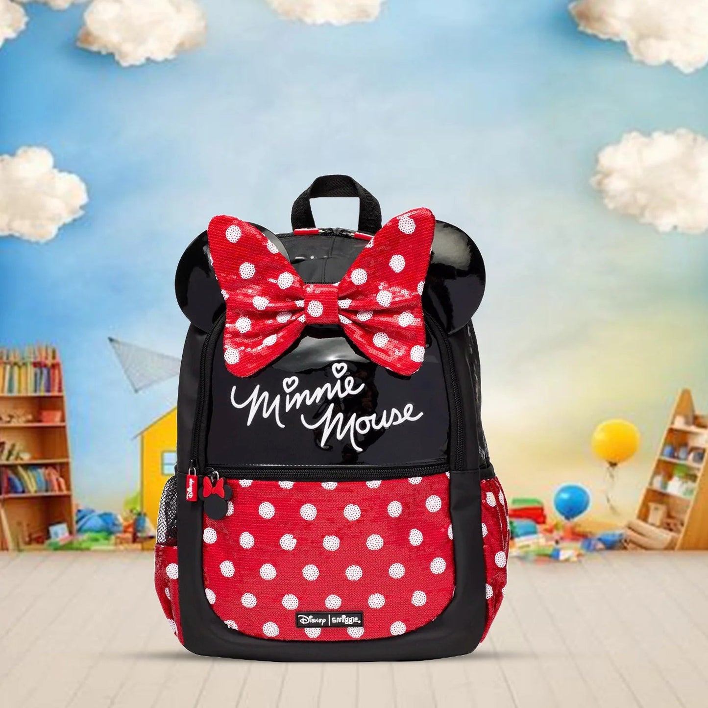 Minnie Mouse Black - Smiggle 16” Premium Backpack