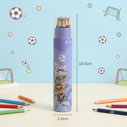 Football 12 Colour Pencil - Art and Craft
