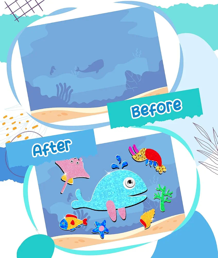Foil Art Ocean World & Animals | Peel & Press Fun