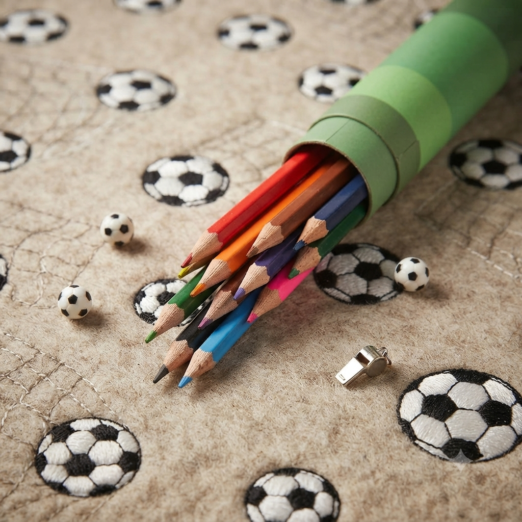 Football 12 Colour Pencil - Art and Craft