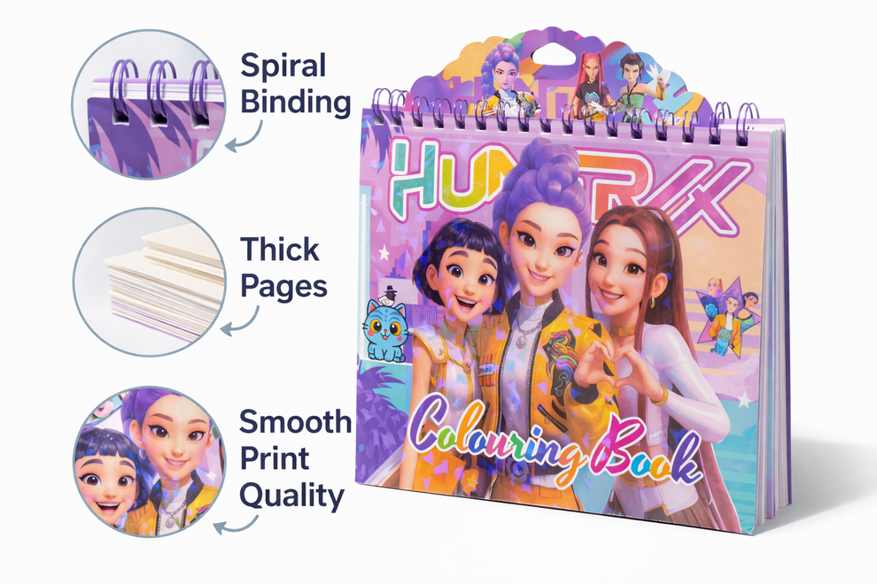 K-Pop - Huntrix - Fun Coloring Book | 50 sheet