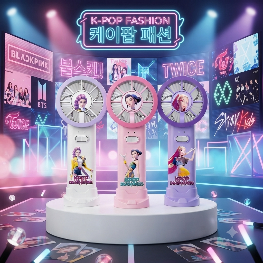 K-Pop - Demon Hunters - Rechargeable Hand Fan