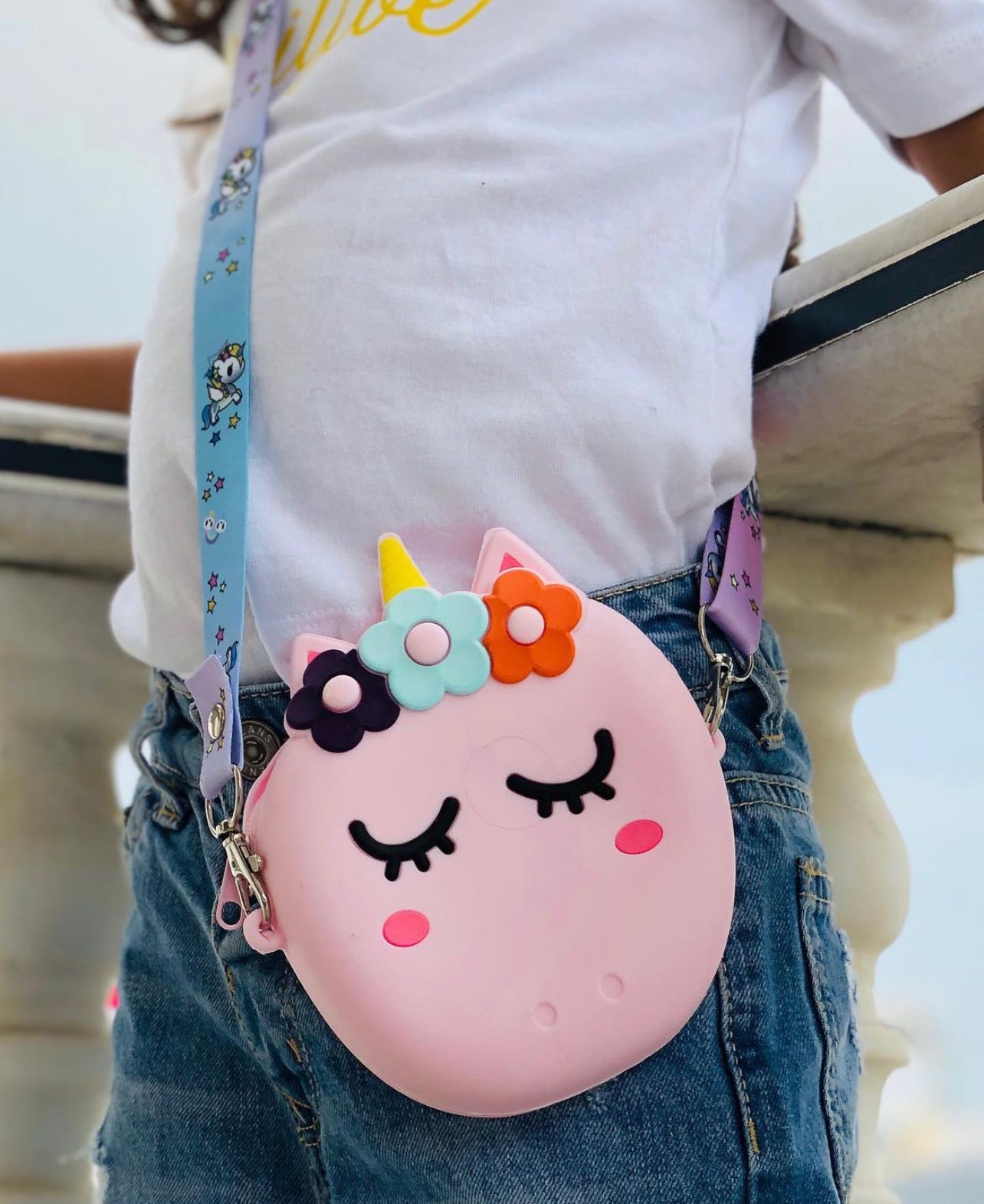 Pink Cute Sling Bag Unicorn Sling Bags – Viaana Kids Store