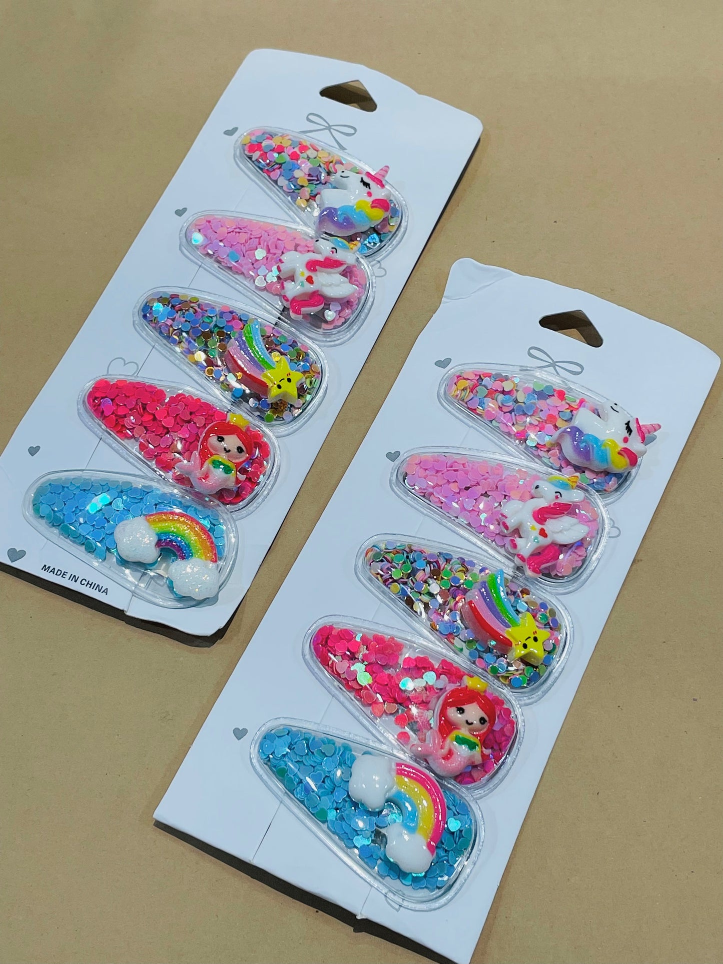 Premium Unicorn Glitter Hairpins