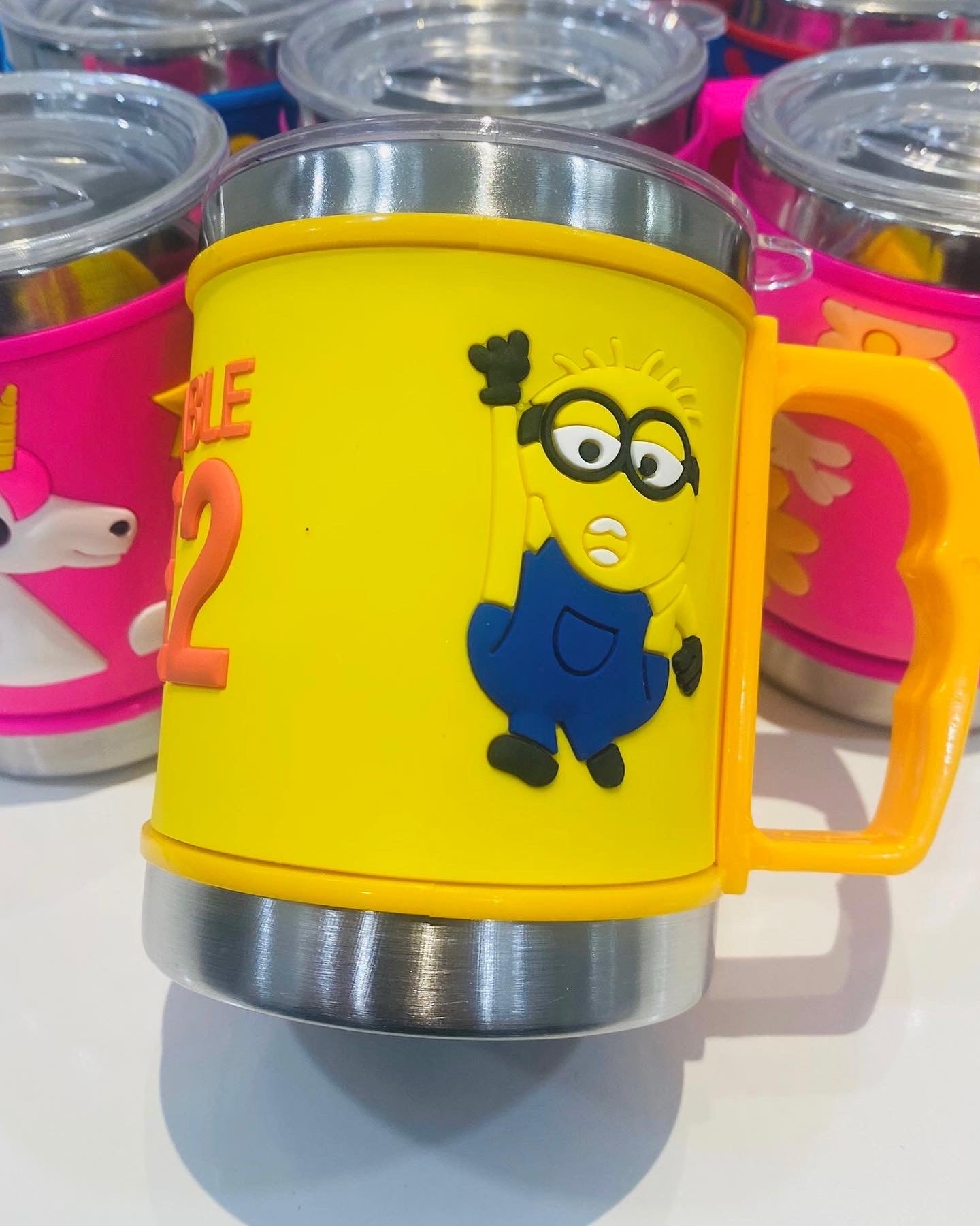 Stainless Steel Mugs with Silicone Embossed