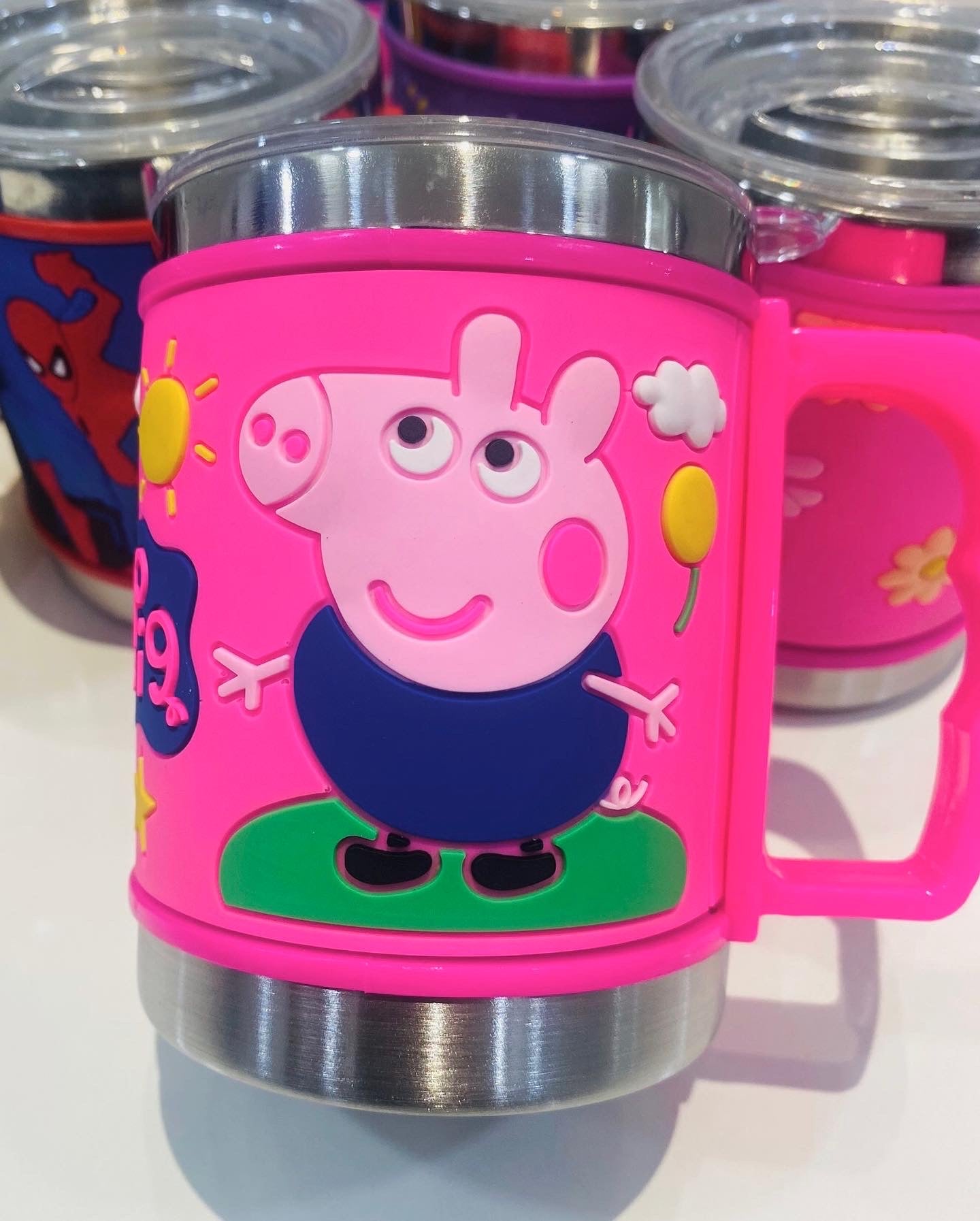 Stainless Steel Mugs with Silicone Embossed