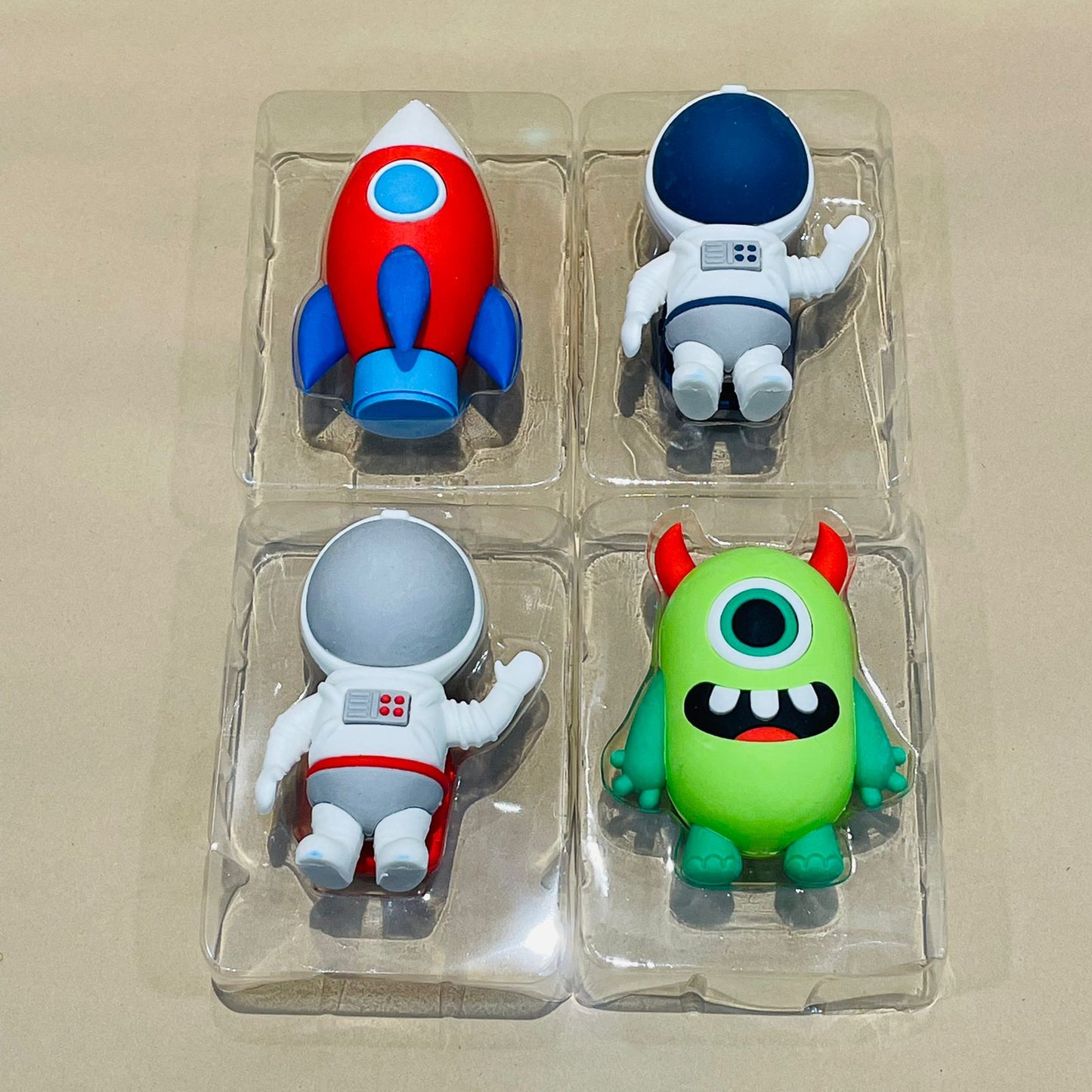 Space Alien/ Astronaut Theme Jumbo Cartoon Pencil Eraser