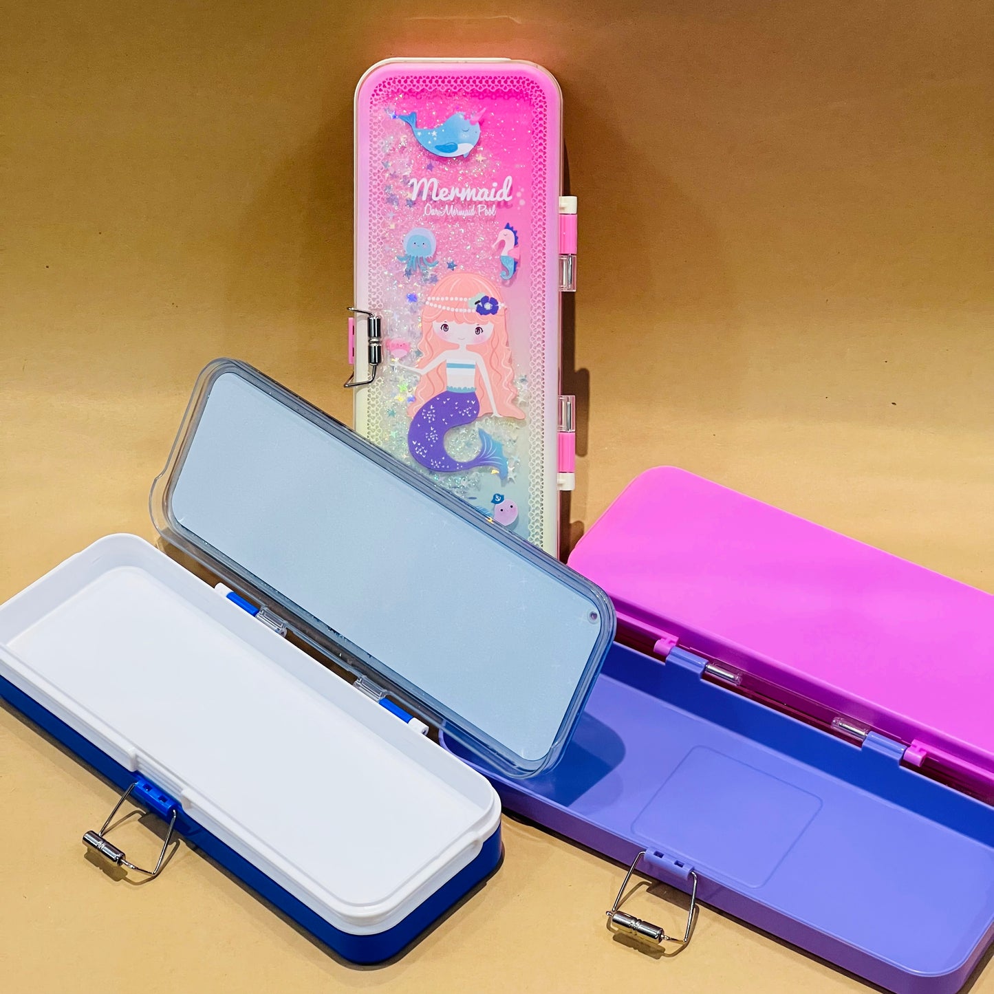 Super Cute Glitter Pencil Box