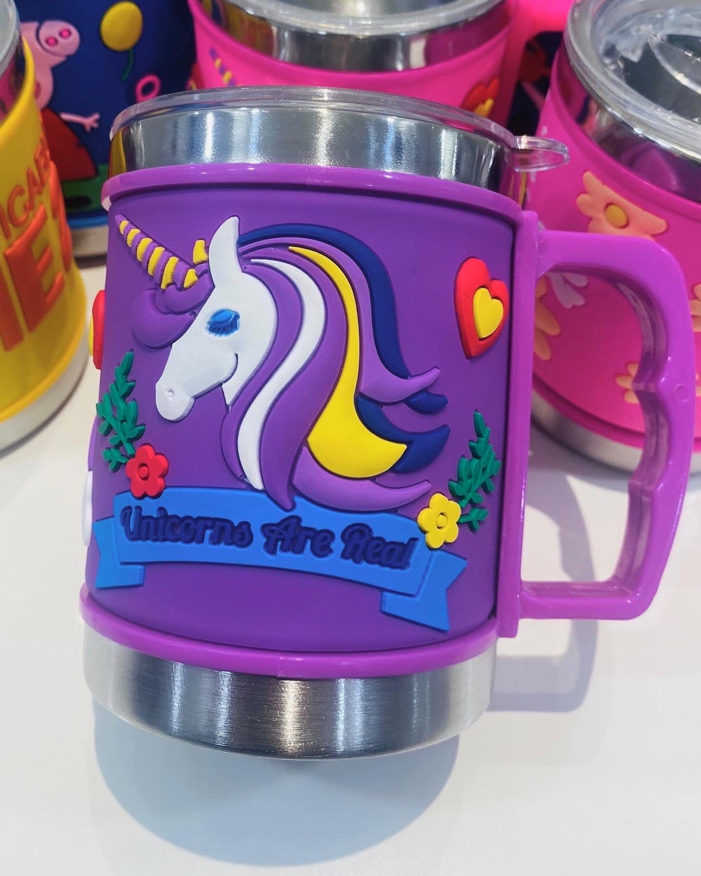 Stainless Steel Mugs with Silicone Embossed