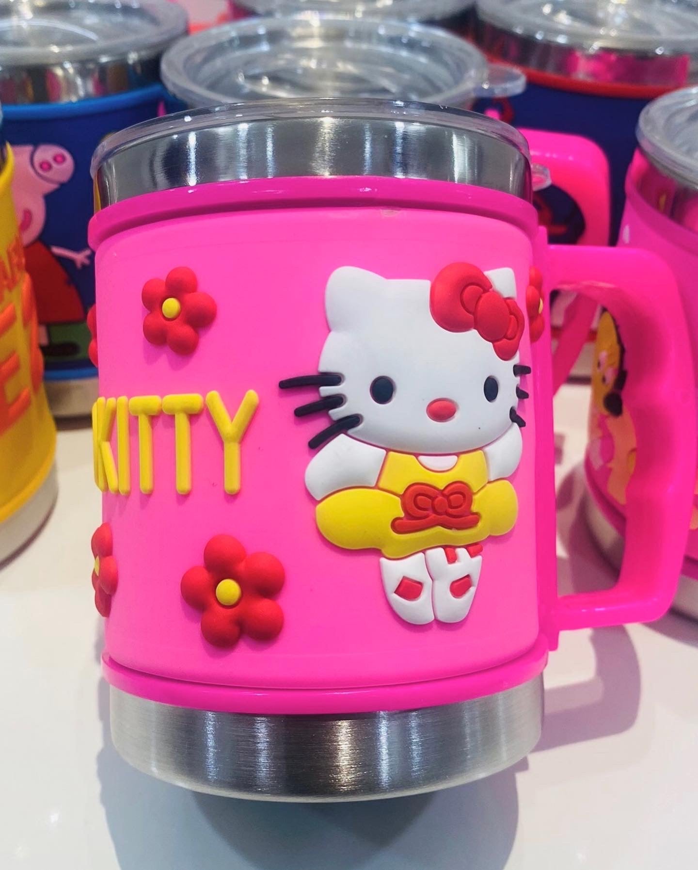 Stainless Steel Mugs with Silicone Embossed