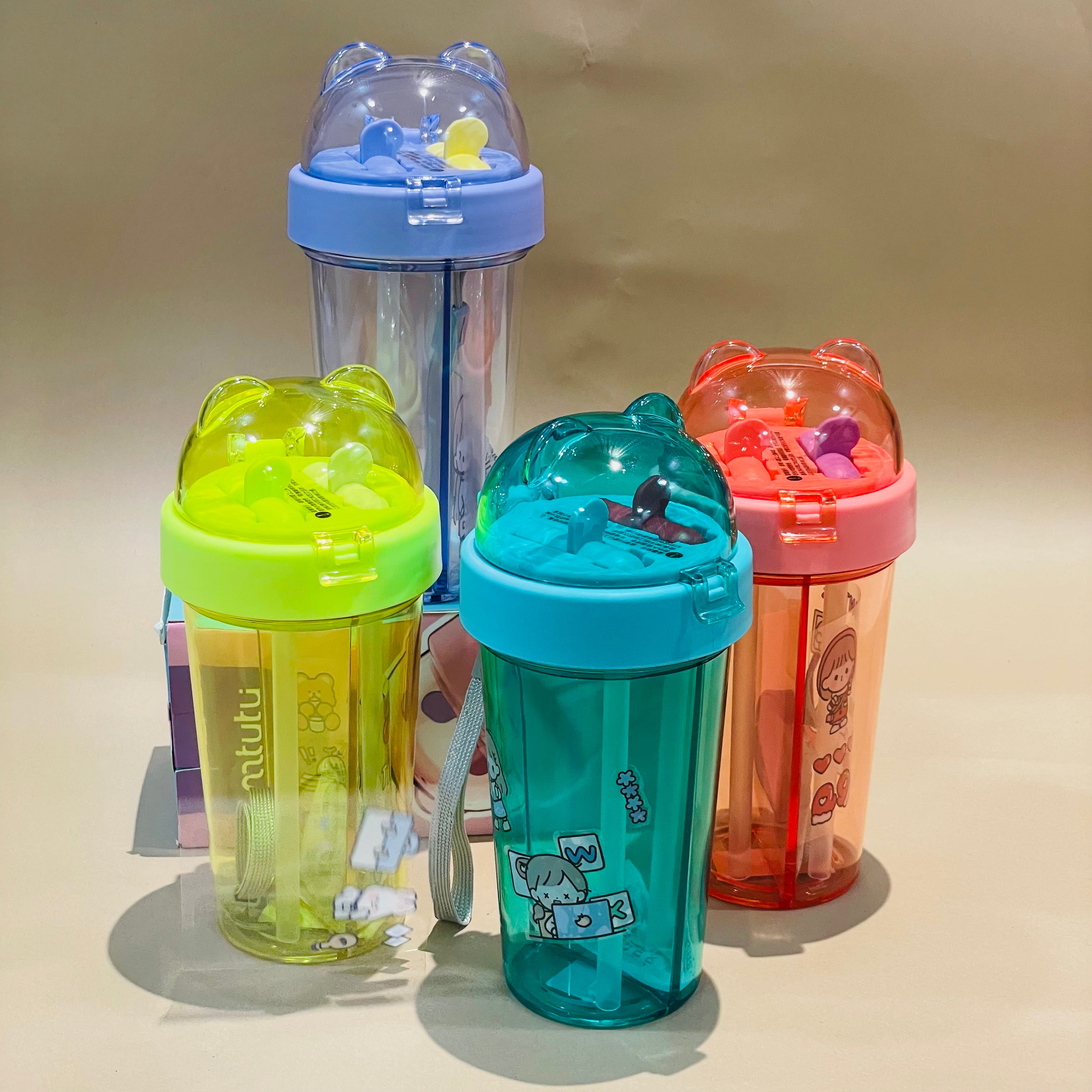 Beautiful Dual Lid sipper for kids and adult