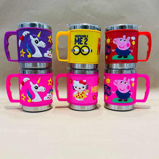 Stainless Steel Mugs with Silicone Embossed