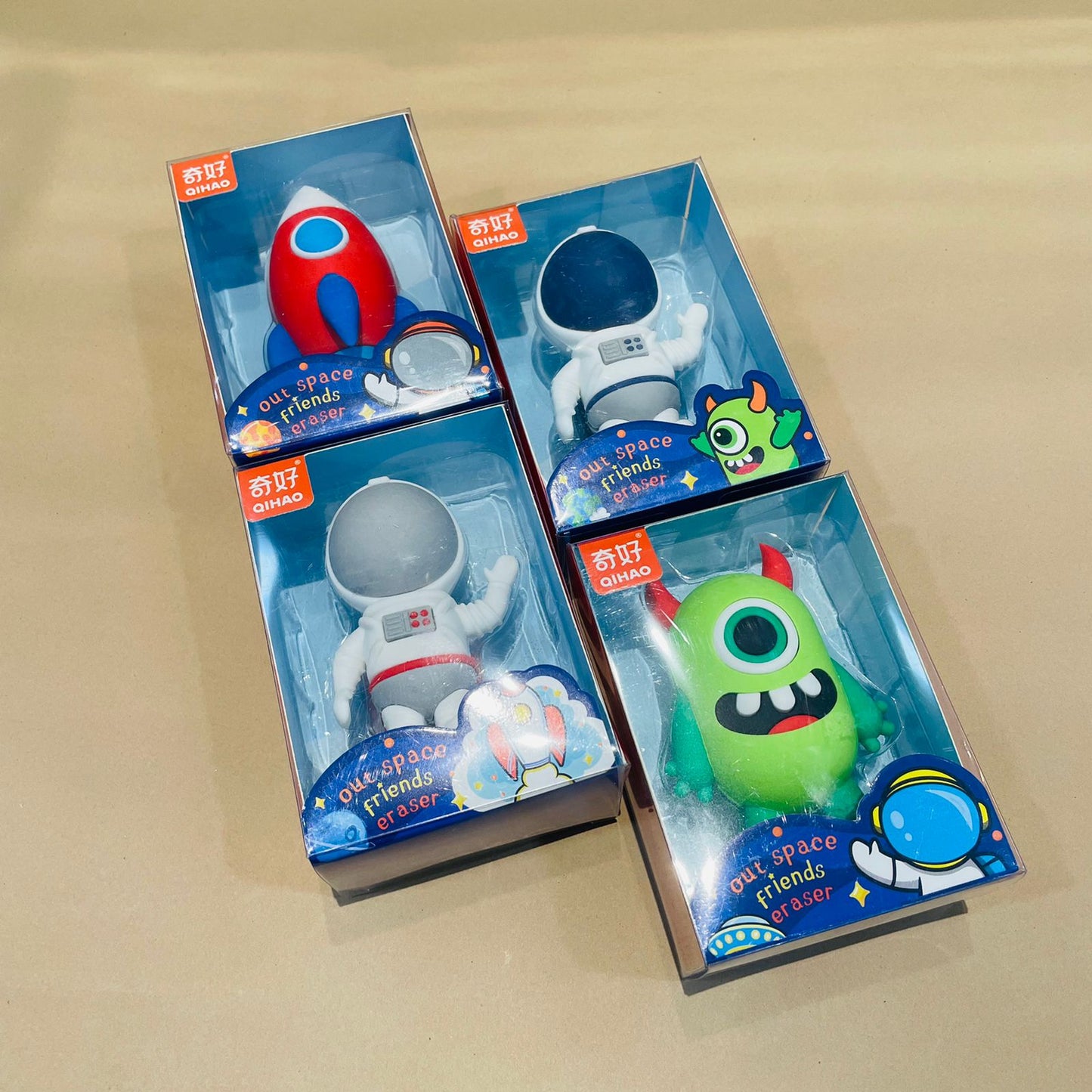 Space Alien/ Astronaut Theme Jumbo Cartoon Pencil Eraser