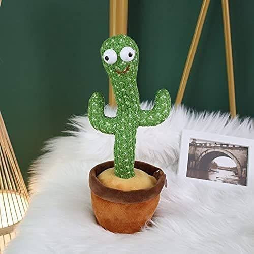 Dancing Cactus Talking Toy, Cactus Plush Toy, Wriggle & Singing Recording Repeat What You Say
