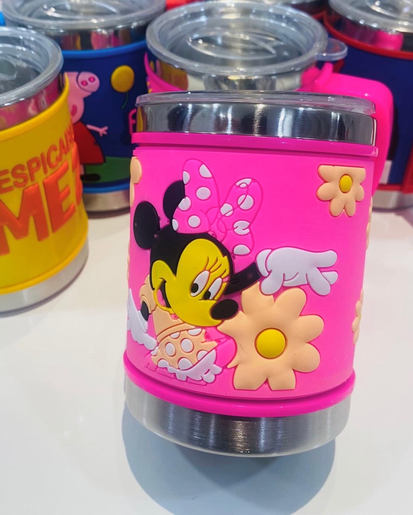 Stainless Steel Mugs with Silicone Embossed