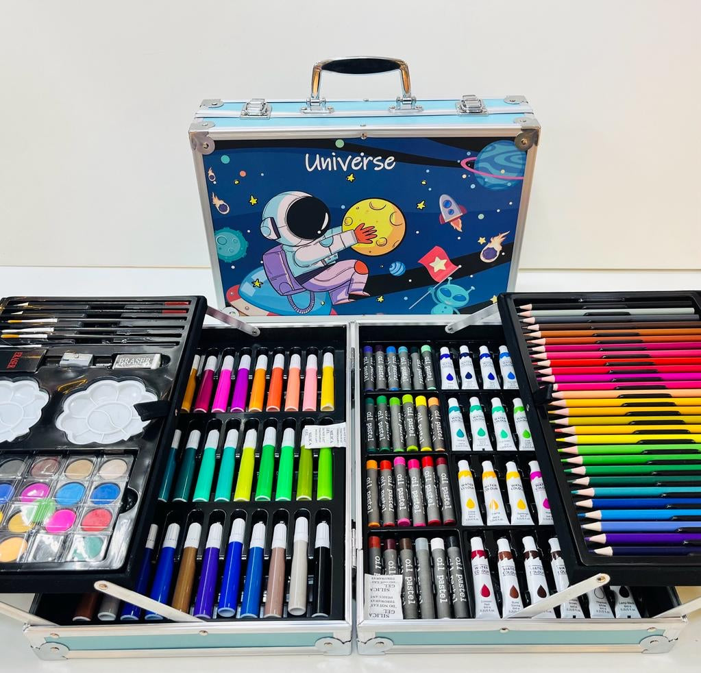 Space Theme 145pcs Art Painting Trunk for Kids & Adults