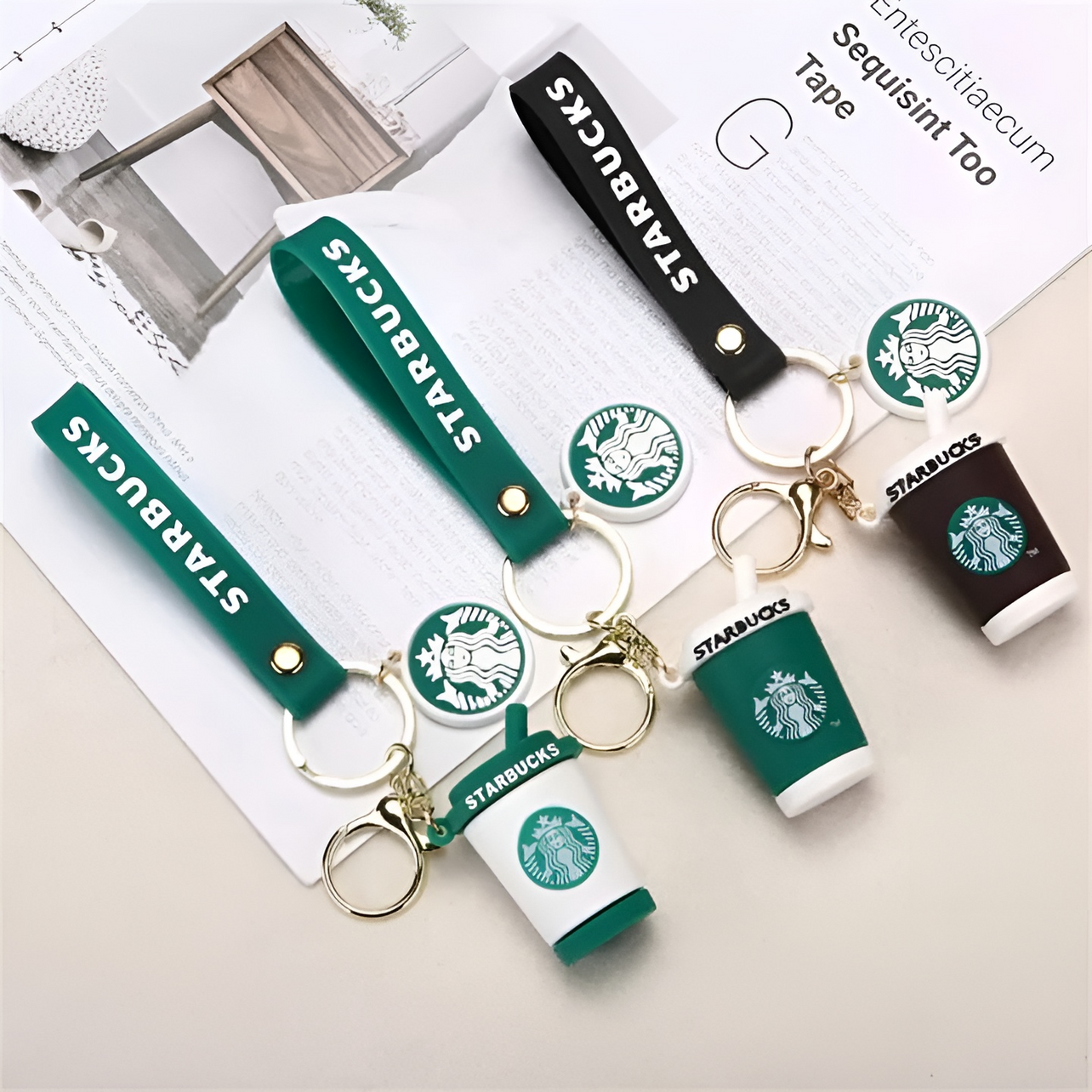 Starbucks Coffee Cup 3D Keychains