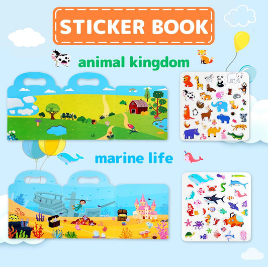 Reusable Sticker Books - DIY | Educational | Fun Learn