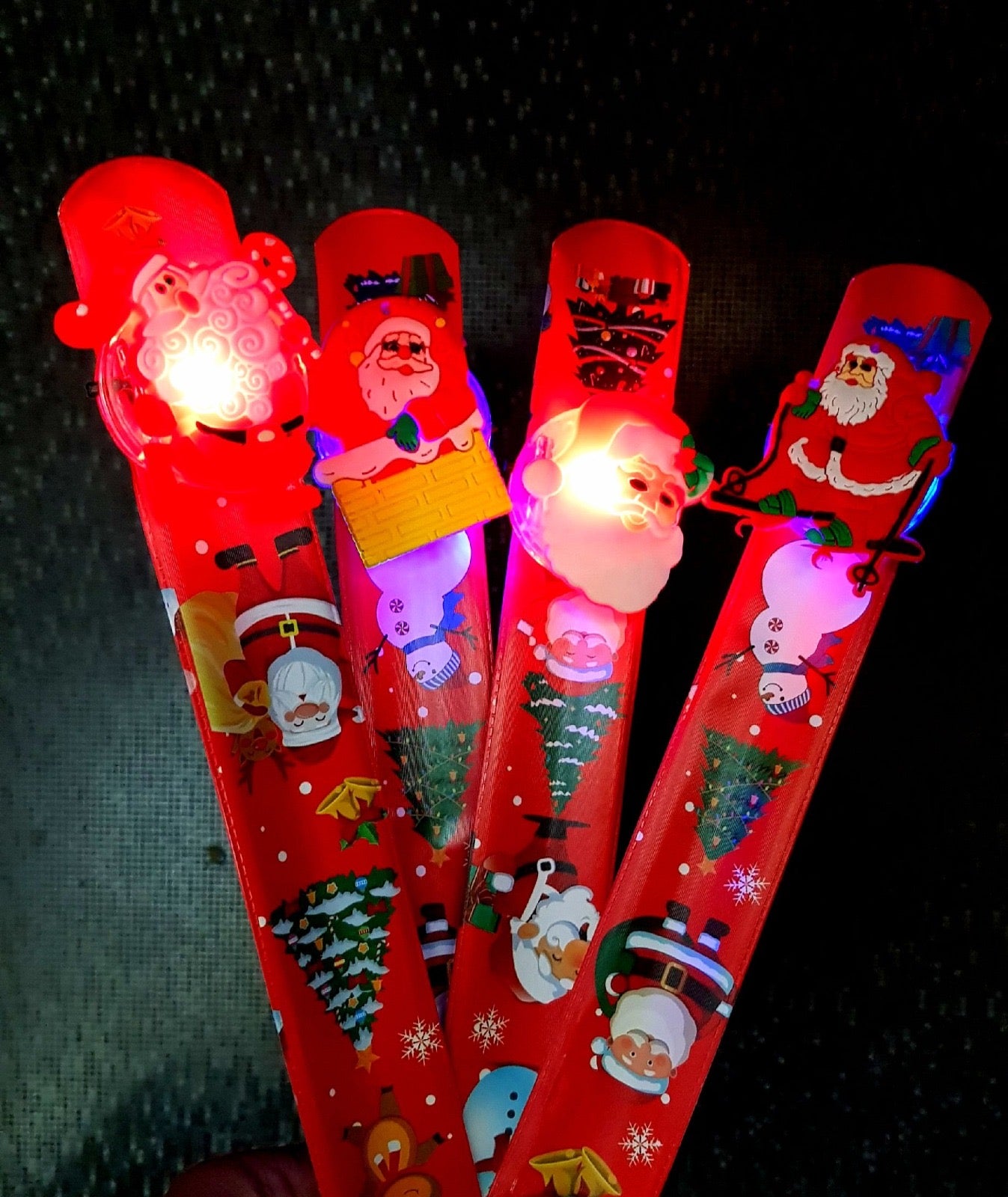 Christmas Slap Band with LED Lights