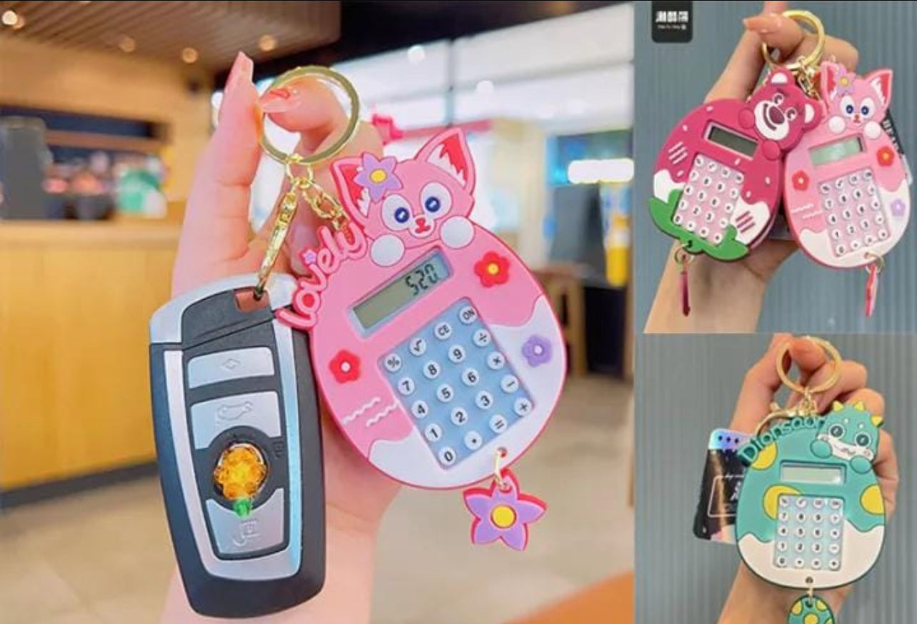 Cute Keychain with Calculator and Game