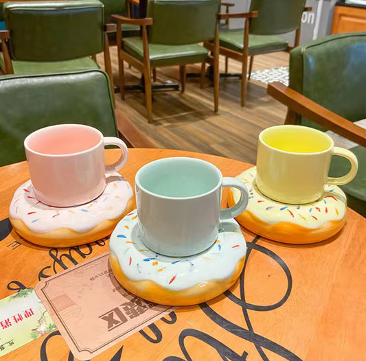 Donut Saucer Mugs