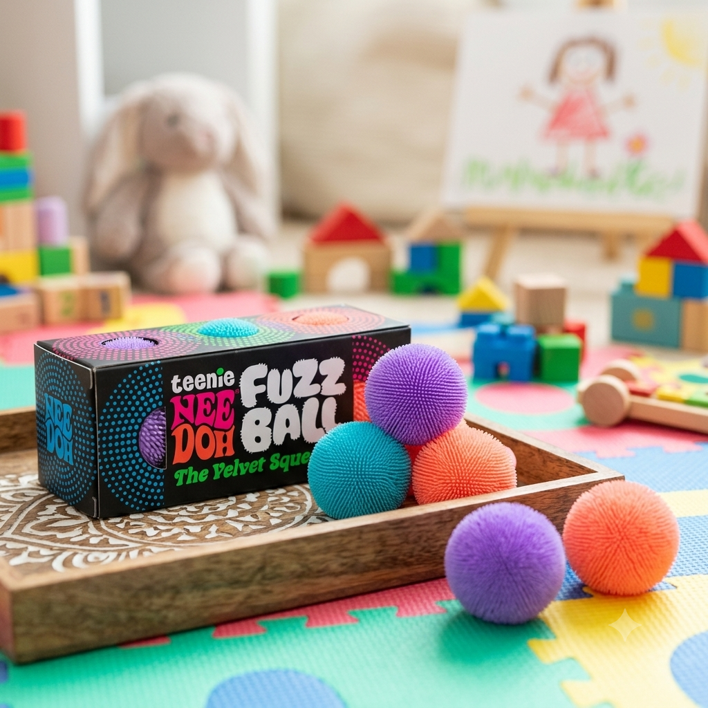 Nee Doh  - Teenie Fuzz Ball | 3pcs Set