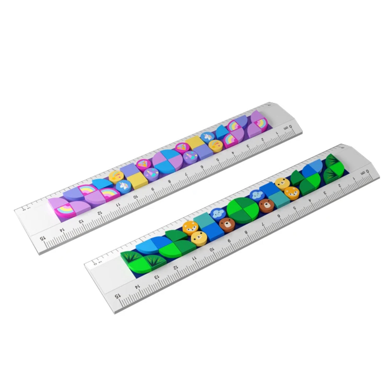 Unicorn Lego DIY Ruler Set - 6”